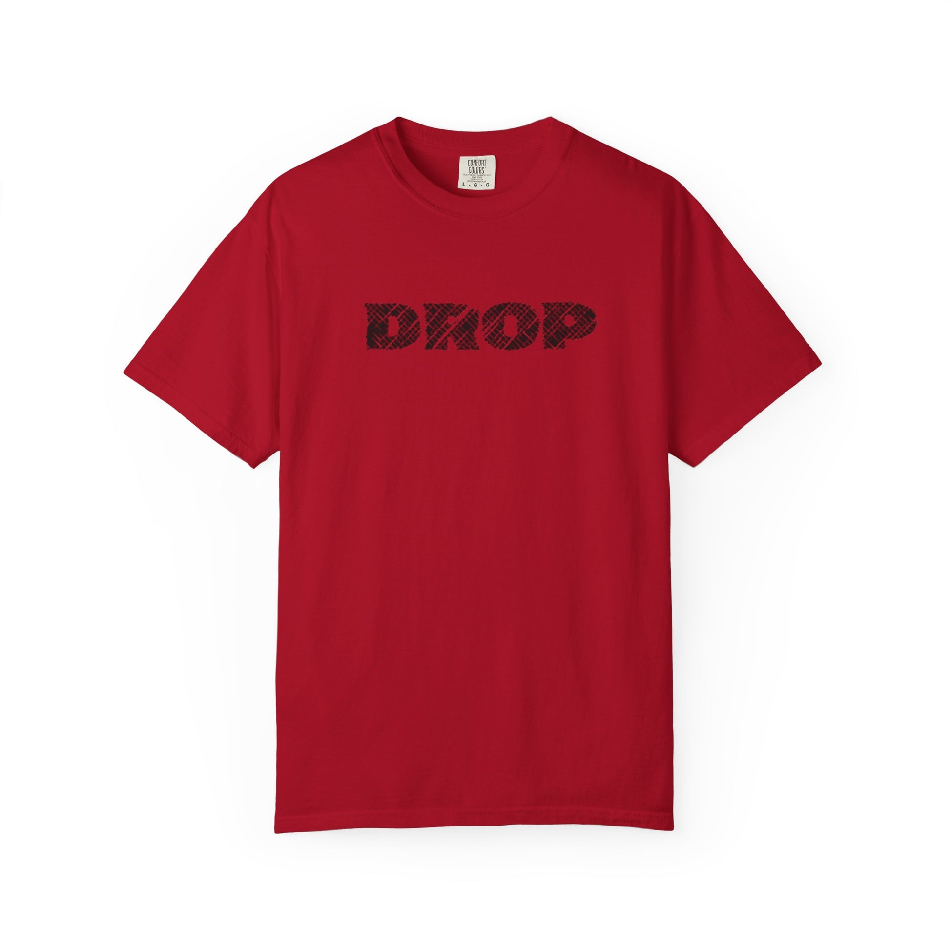 Unisex Garment-Dyed T-Shirt | Trendy 'DROP' Graphic Tee