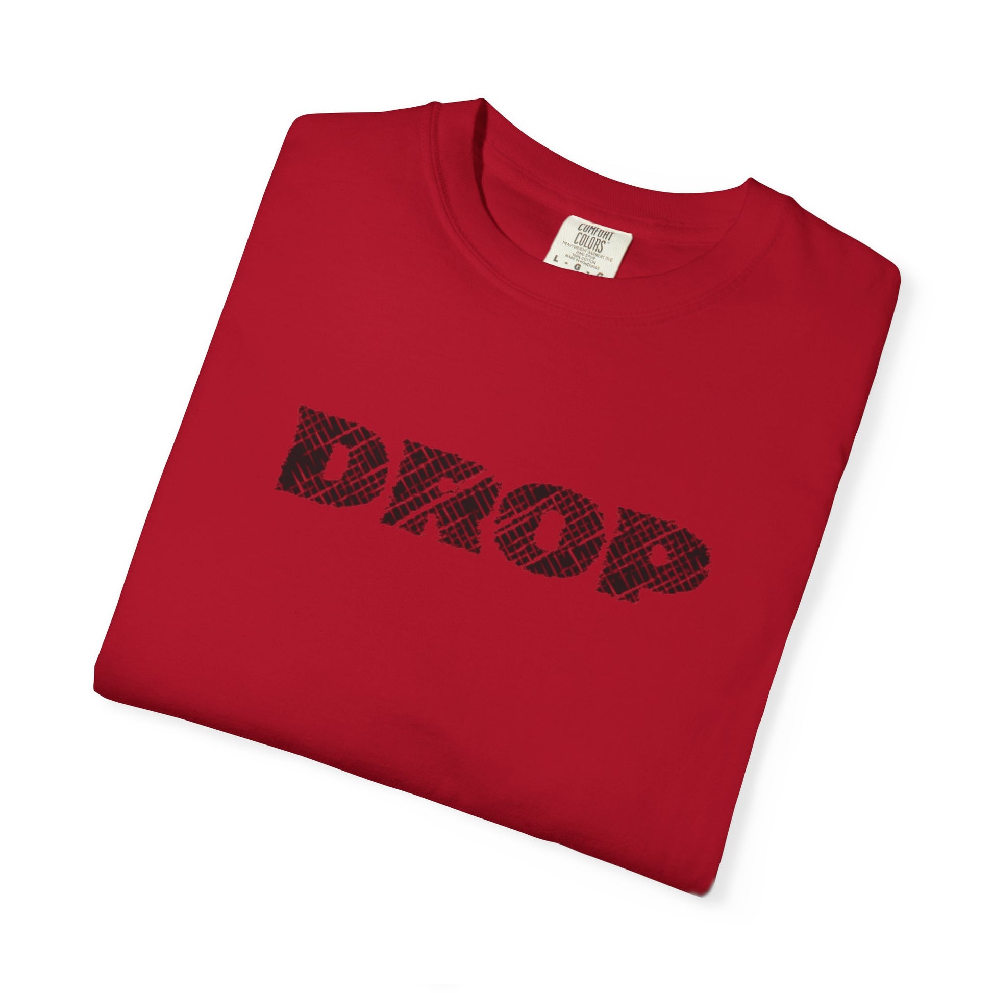 Unisex Garment-Dyed T-Shirt | Trendy 'DROP' Graphic Tee